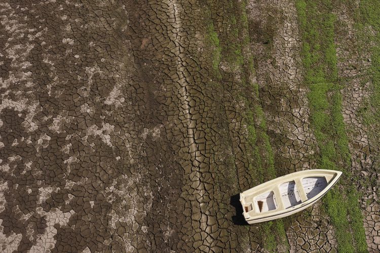 drought stranded boat