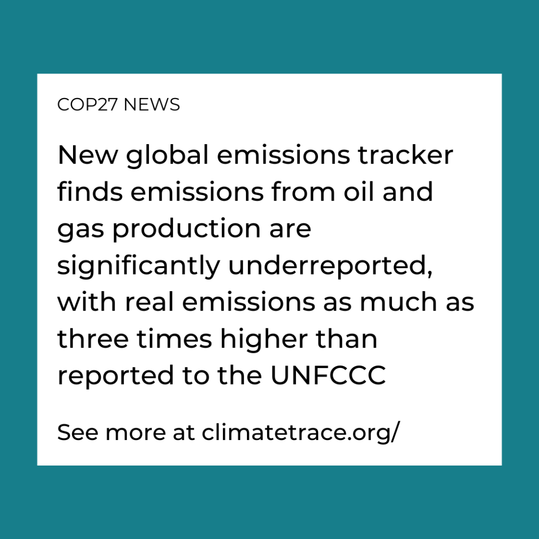 New emissions data Climate Justice
